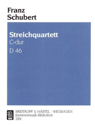 Quartett C-Dur Nr.4 D46 fr 2 Violinen, Viola und Violoncello Stimmen