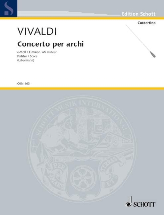 Concerto per archi PV 113 / RV 133 fr Streichorchester und Basso continuo Err:520