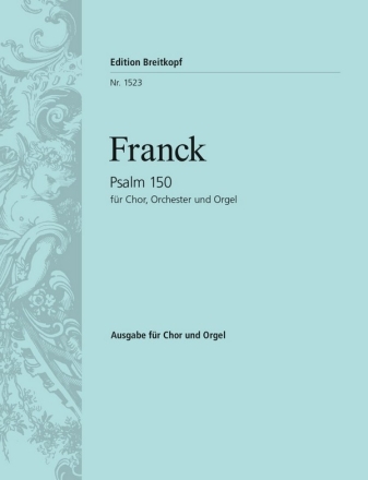 Halleluja lobt Gott Psalm 150 fr gem Chor und Orchester (Orgel) Orgelauszug