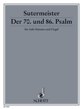 Psalm 70 und Psalm 86 fr tiefe Singstimme und Orgel