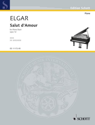 Salut d'amour op.12 for piano 4 hands