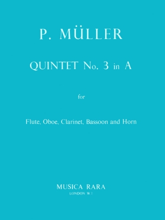 Quintett A-Dur Nr.3 fr Flte, Oboe, KLarinette, Horn und Fagott Stimmen