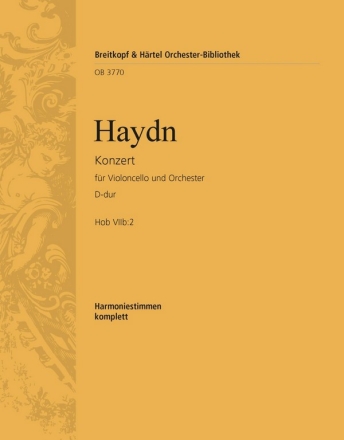 Konzert D-Dur Nr.1 Hob.VIIB:2 fr Violoncello und Orchester Harmonie
