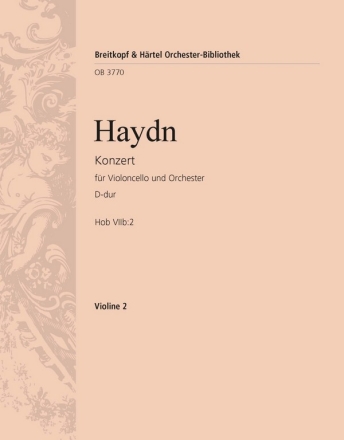 Konzert D-Dur Nr.1 Hob.VIIB:2 fr Violoncello und Orchester Violine 2