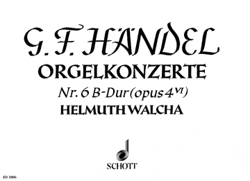 Orgel-Konzert Nr. 6 B-Dur op. 4/6 HWV 294 fr Orgel (Harfe), 2 Flten (Alt-Blockflten) und Streicher Err:520