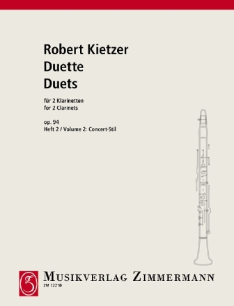 Duette op.94 Band 2 Konzert-Stil fr 2 Klarinetten Spielpartitur