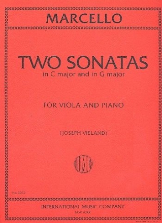 2 Sonatas G major and C major for viola and piano