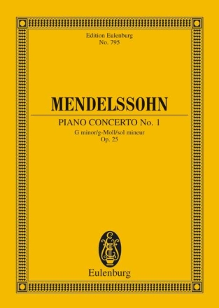 Konzert g-Moll Nr.1 op.25 fr Klavier und Orchester Studienpartitur