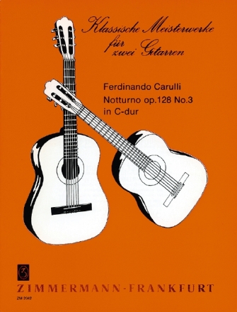 Notturno C-Dur op.128,3 fr 2 Gitarren Spielpartitur