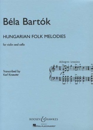 Hungarian Folk Melodies for violin and cello 2 scores