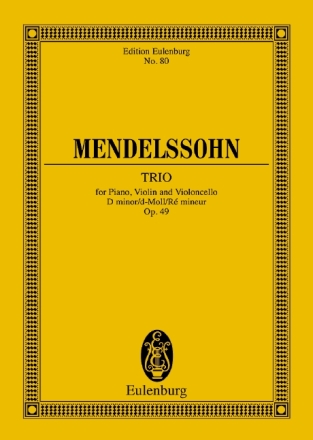 Trio d-Moll op.49 fr Violine, Violoncello und Klavier Studienpartitur