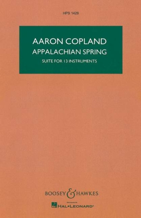 Appalachian Spring Suite for 13 instruments study score