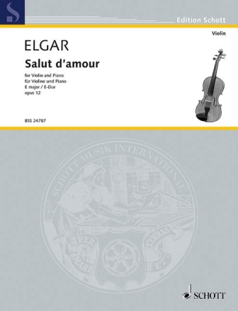 Salut d'amour E-Dur op.12,3 fr Violine und Klavier
