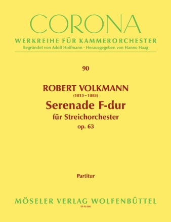 Serenade F-Dur Nr.2 op.63 fr Streichorchester Partitur (Verlagskopie)