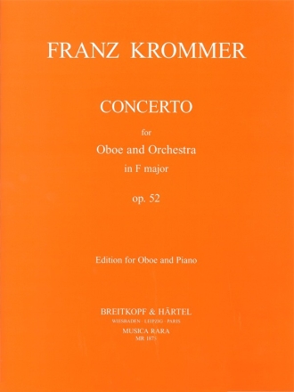 Konzert F-Dur op.52 fr Oboe und Orchester fr Oboe und Klavier