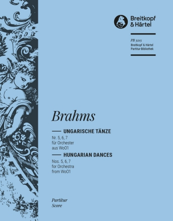 Ungarische Tnze Nr.5-7 aus WoO1 fr Orchester Partitur