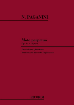 Moto perpetuo op.11,6 per violino e pianoforte