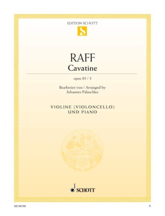 Cavatine op.85,3 fr Violine und Klavier