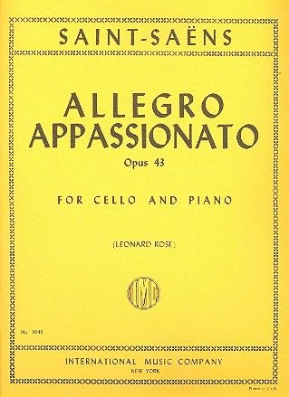 Allegro appassionato op.43 for cello and piano
