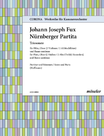 Nrnberger Partita fr Flte, Oboe und Cembalo Partitur und Stimmen
