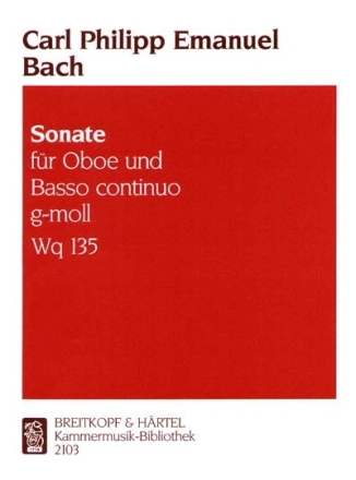 Sonate g-Moll WQ135 fr Oboe und Bc
