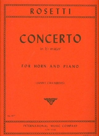 Concerto E flat major for horn and piano