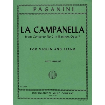 La Campanella from Concerto no.2 B minor op.7 for violin and piano
