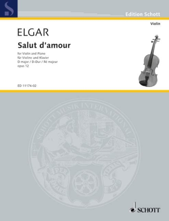 Salut d'amour op.12 (in D Major) for violin and piano