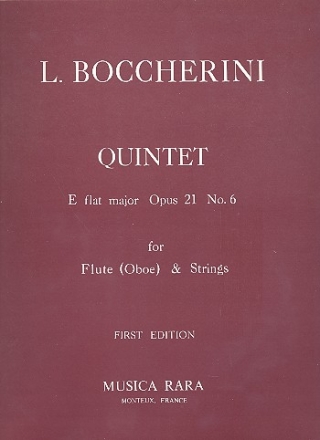 Quintett Es-Dur op.21,6 fr Flte und Streichquartett Stimmen