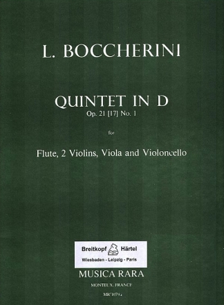 Quintett D-Dur Nr.1 op.21,1 fr Flte und Streichquartett Stimmen