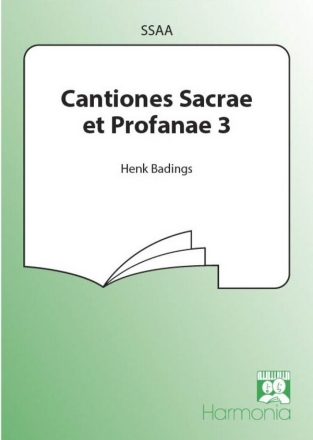 Cantiones sacrae et profanae Band 3 fr Frauenchor (SSA) Partitur