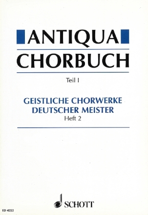 Antiqua-Chorbuch Teil I / Heft 2 fr gemischten Chor
