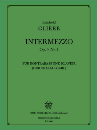 Intermezzo op.9,1 fr Kontraba und Klavier