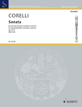 Sonata op.5,10 for soprano recorder and piano