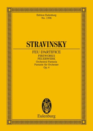 Feu d'artifice op.4 (Fantasie) fr Orchester Studienpartitur