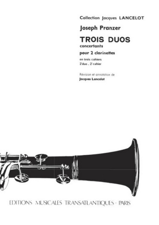 Duos Concertants vol.2 pour 2 clarinettes partition