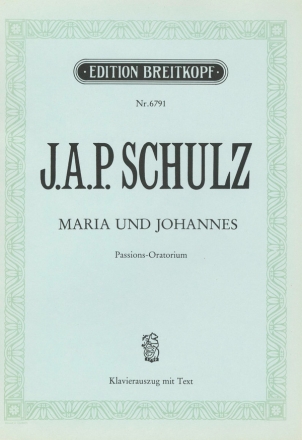 Maria und Johannes fr gem Chor und Orchester klavierauszug