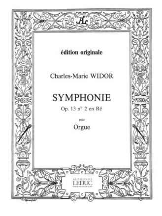 Symphonie no.2 op.13 pour orgue
