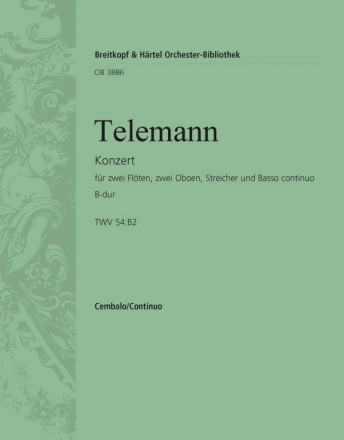 Concerto grosso B-Dur fr 2 Flten, 2 Oboen, Streicher und Bc Cembalo