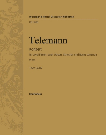 Concerto grosso B-Dur fr 2 Flten, 2 Oboen, Streicher und Bc Kontrabass