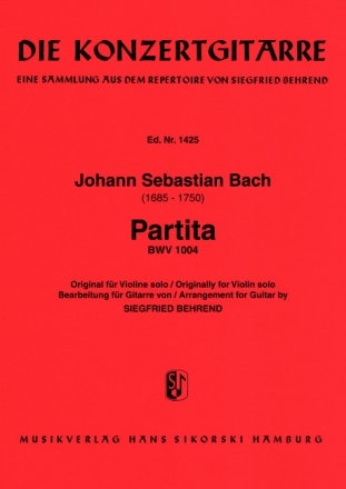 Partita d-Moll BWV1004 fr Violine solo fr Gitarre