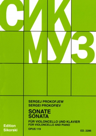 Sonate op.119 fr Violoncello und Klavier