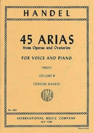 45 Arias from Operas and Oratorios vol.2 for high voice and piano