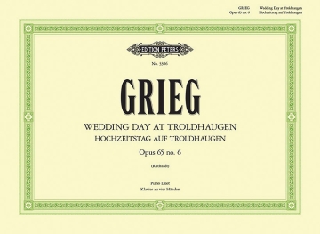Wedding Day at Troldhaugen op.65,6 for piano 4 hands