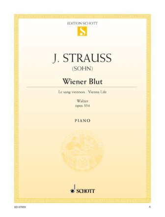 Wiener Blut op. 354 fr Klavier