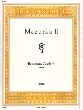 Mazurka II B-Dur op. 54 fr Klavier