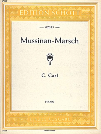 Mussinan-Marsch A-Dur fr Klavier