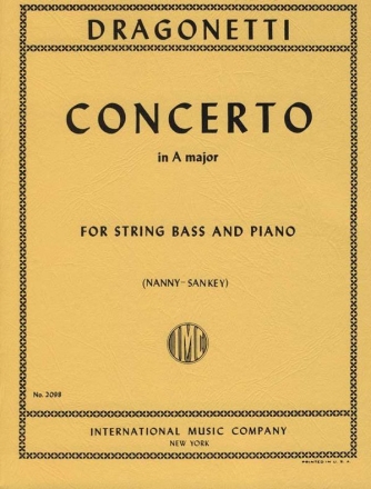 Concerto A major for double bass and piano
