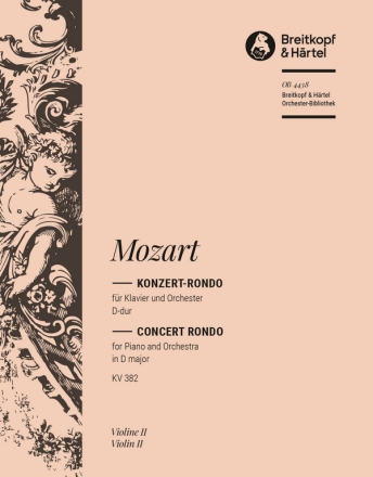 Konzert-Rondo D-Dur  KV382 fr Klavier und Orchester Violine 2