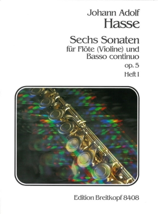6 Sonaten op.5 Band 1 (Nr.1-3) für Flöte und Bc